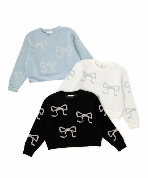 Lycee mine / リセマイン ニット・セーター | 短丈ラメリボンセーター | 詳細8