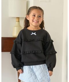 Lycee mine / リセマイン スウェット | 【毛玉バイバイ裏起毛】【どちらが前でもOK】フリルフリルスウェット