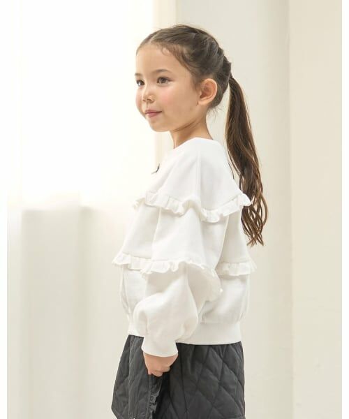 Lycee mine / リセマイン スウェット | 【毛玉バイバイ裏起毛】【どちらが前でもOK】フリルフリルスウェット | 詳細15
