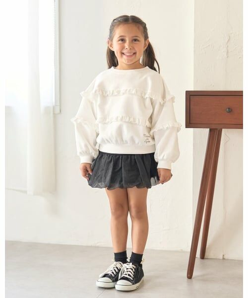 Lycee mine / リセマイン スウェット | 【毛玉バイバイ裏起毛】【どちらが前でもOK】フリルフリルスウェット | 詳細17