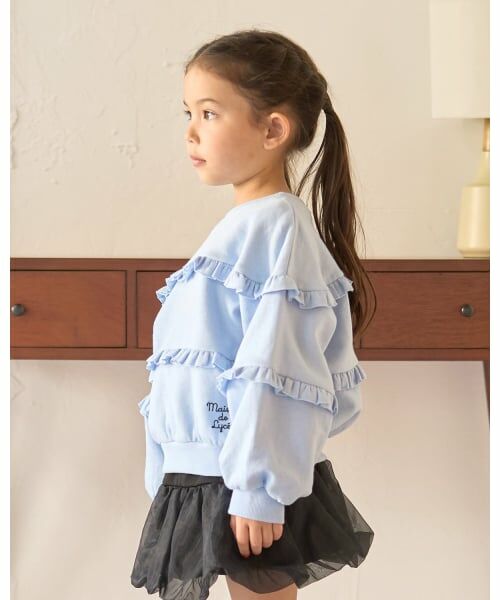 Lycee mine / リセマイン スウェット | 【毛玉バイバイ裏起毛】【どちらが前でもOK】フリルフリルスウェット | 詳細19