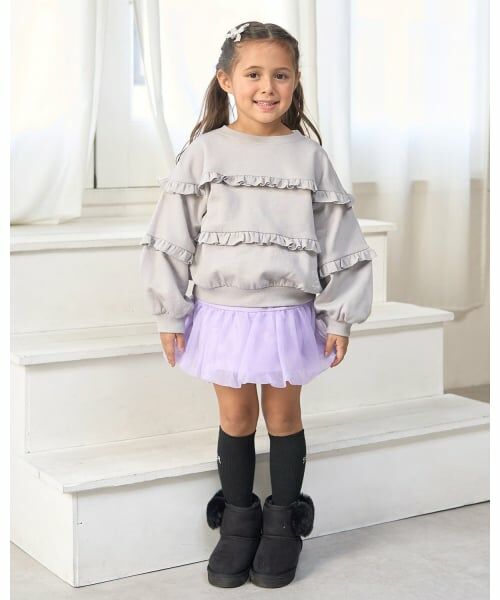 Lycee mine / リセマイン スウェット | 【毛玉バイバイ裏起毛】【どちらが前でもOK】フリルフリルスウェット | 詳細25