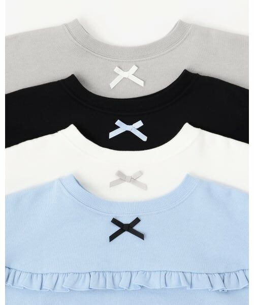 Lycee mine / リセマイン スウェット | 【毛玉バイバイ裏起毛】【どちらが前でもOK】フリルフリルスウェット | 詳細9