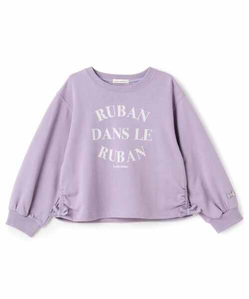 Lycee mine / リセマイン スウェット | 【毛玉バイバイ裏毛】サイドギャザーロゴスウェット | 詳細10