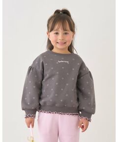 Lycee mine / リセマイン スウェット | 【Lycee mine バレエシリーズ】【裏起毛】フリルリブアソート総柄スウェット