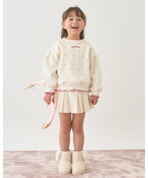 Lycee mine / リセマイン スウェット | 【Lycee mine バレエシリーズ】【裏起毛】フリルリブアソート総柄スウェット | 詳細14