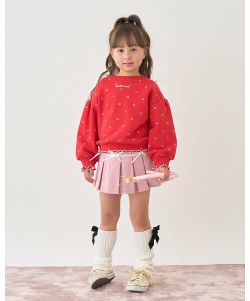 Lycee mine / リセマイン スウェット | 【Lycee mine バレエシリーズ】【裏起毛】フリルリブアソート総柄スウェット | 詳細17