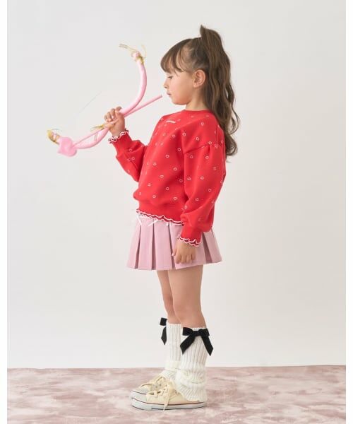 Lycee mine / リセマイン スウェット | 【Lycee mine バレエシリーズ】【裏起毛】フリルリブアソート総柄スウェット | 詳細18