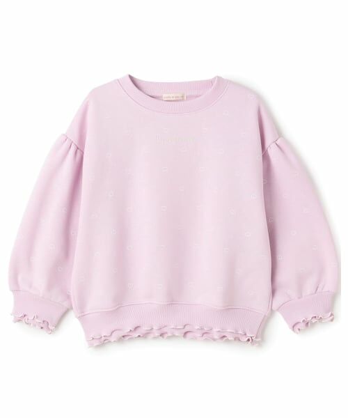 Lycee mine / リセマイン スウェット | 【Lycee mine バレエシリーズ】【裏起毛】フリルリブアソート総柄スウェット | 詳細2