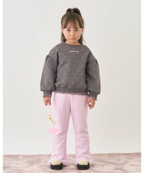 Lycee mine / リセマイン スウェット | 【Lycee mine バレエシリーズ】【裏起毛】フリルリブアソート総柄スウェット | 詳細23