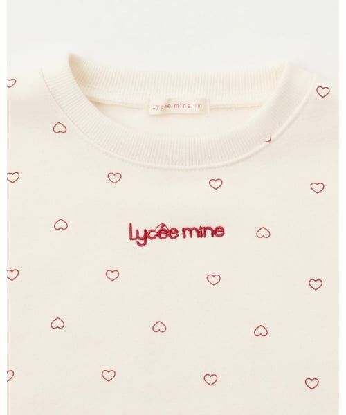 Lycee mine / リセマイン スウェット | 【Lycee mine バレエシリーズ】【裏起毛】フリルリブアソート総柄スウェット | 詳細6