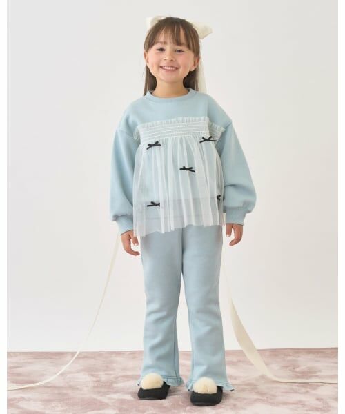 Lycee mine / リセマイン スウェット | 【Lycee mine バレエシリーズ】【裏起毛】リボン付きチュールドッキングスウェット | 詳細17