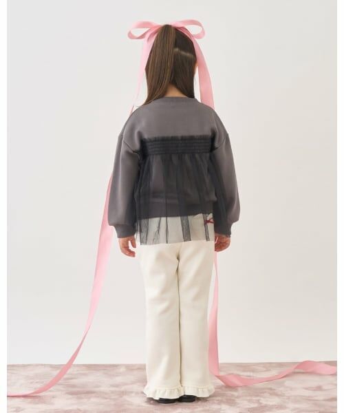 Lycee mine / リセマイン スウェット | 【Lycee mine バレエシリーズ】【裏起毛】リボン付きチュールドッキングスウェット | 詳細21