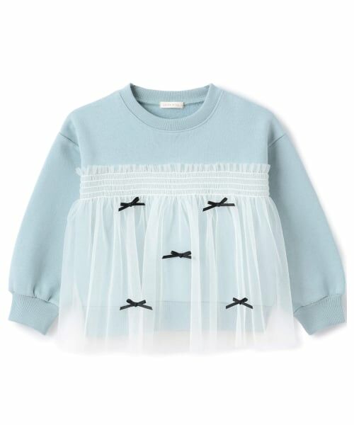 Lycee mine / リセマイン スウェット | 【Lycee mine バレエシリーズ】【裏起毛】リボン付きチュールドッキングスウェット | 詳細4