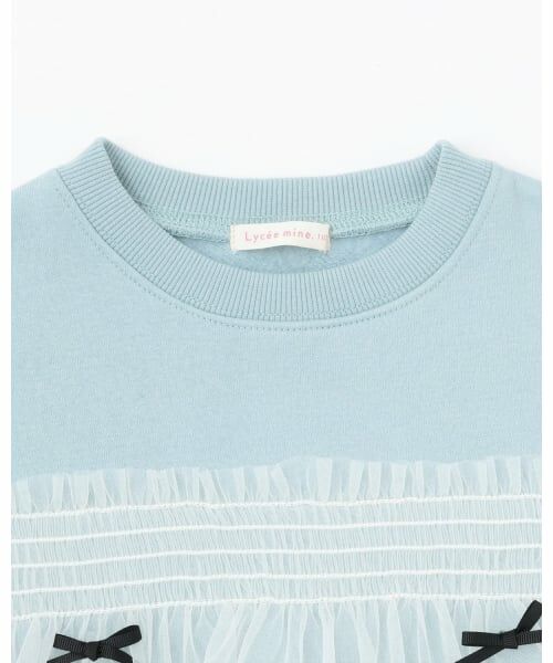 Lycee mine / リセマイン スウェット | 【Lycee mine バレエシリーズ】【裏起毛】リボン付きチュールドッキングスウェット | 詳細6