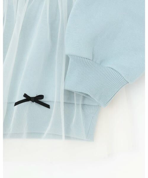 Lycee mine / リセマイン スウェット | 【Lycee mine バレエシリーズ】【裏起毛】リボン付きチュールドッキングスウェット | 詳細7