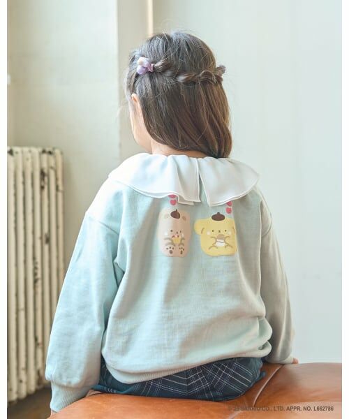 Lycee mine / リセマイン スウェット | 【スタジオハヌル×サンリオキャラクターズ】【どちらが前でもOK】アソート衿付きスウェット（ミント）