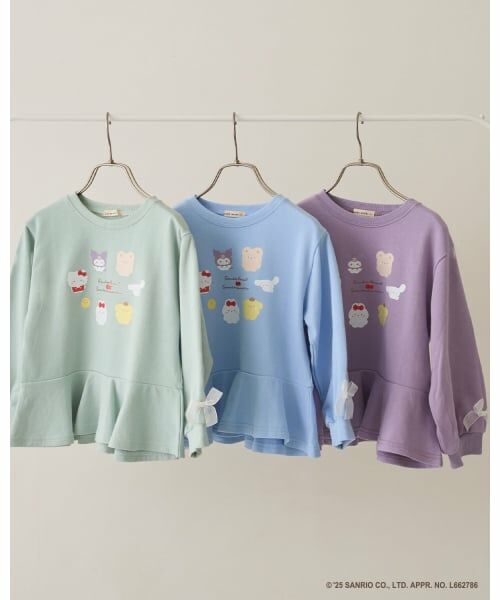 Lycee mine / リセマイン スウェット | 【スタジオハヌル×サンリオキャラクターズ】ペプラムシルエットプリントスウェット | 詳細1