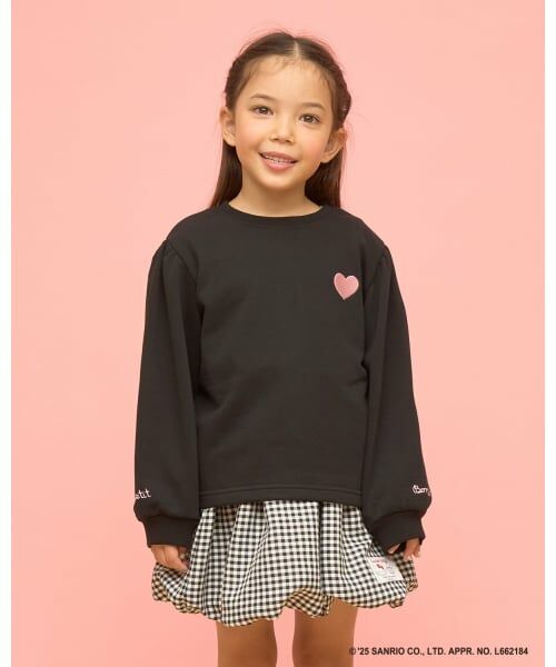 Lycee mine / リセマイン スウェット | 【速乾裏毛】ワンポイント刺繍スウェット（黒）