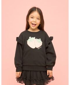 Lycee mine / リセマイン スウェット | 【速乾裏毛】いちごアップリケスウェット