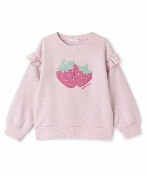 Lycee mine / リセマイン スウェット | 【速乾裏毛】いちごアップリケスウェット | 詳細1