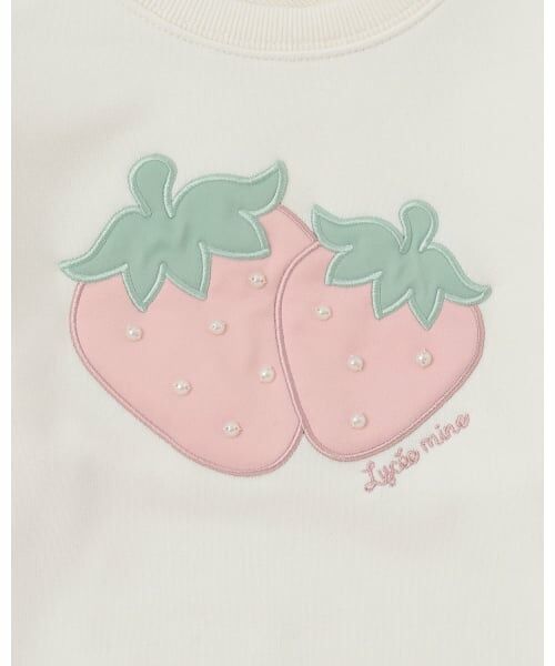 Lycee mine / リセマイン スウェット | 【速乾裏毛】いちごアップリケスウェット | 詳細11