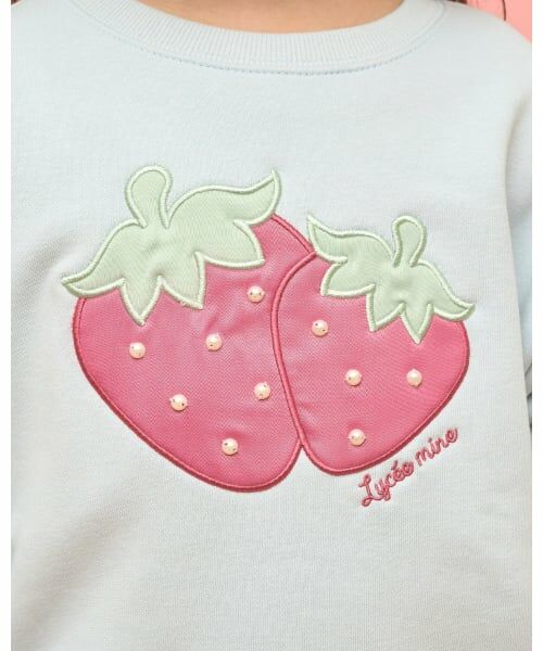 Lycee mine / リセマイン スウェット | 【速乾裏毛】いちごアップリケスウェット | 詳細22