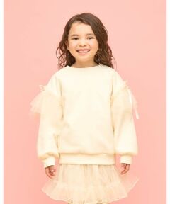 Lycee mine / リセマイン スウェット | 【速乾裏毛】ふんわりチュールスウェット