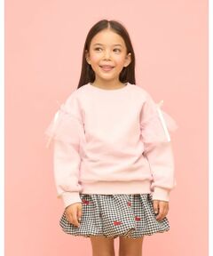 Lycee mine / リセマイン スウェット | 【速乾裏毛】ふんわりチュールスウェット