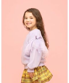 Lycee mine / リセマイン スウェット | 【速乾裏毛】ふんわりチュールスウェット