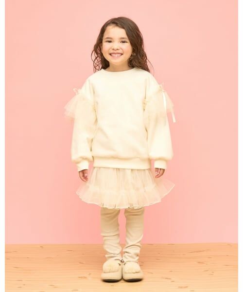 Lycee mine / リセマイン スウェット | 【速乾裏毛】ふんわりチュールスウェット | 詳細12