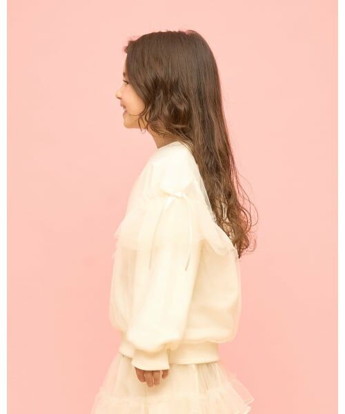 Lycee mine / リセマイン スウェット | 【速乾裏毛】ふんわりチュールスウェット | 詳細13