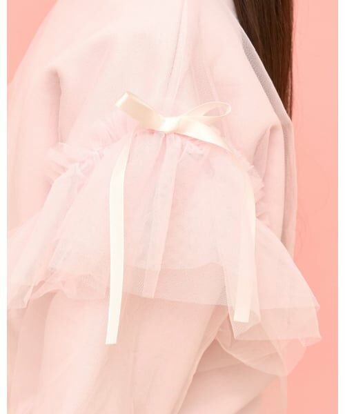 Lycee mine / リセマイン スウェット | 【速乾裏毛】ふんわりチュールスウェット | 詳細16