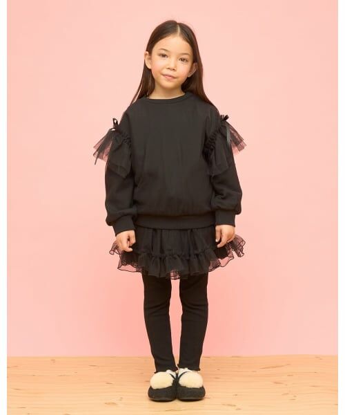 Lycee mine / リセマイン スウェット | 【速乾裏毛】ふんわりチュールスウェット | 詳細20