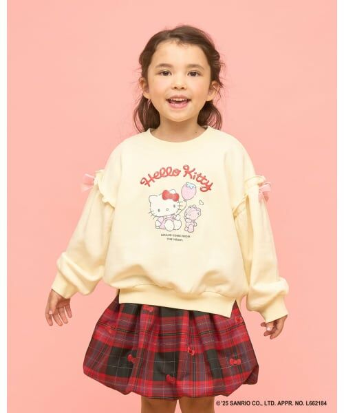 Lycee mine / リセマイン スウェット | 【サンリオキャラクターズ】【速乾裏毛】ハローキティ／タイニーチャムスウェット（アイボリー）