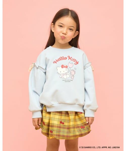 Lycee mine / リセマイン スウェット | 【サンリオキャラクターズ】【速乾裏毛】ハローキティ／タイニーチャムスウェット（ブルー グレー）