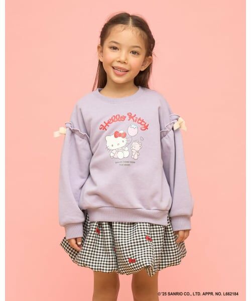 Lycee mine / リセマイン スウェット | 【サンリオキャラクターズ】【速乾裏毛】ハローキティ／タイニーチャムスウェット（ラベンダー）