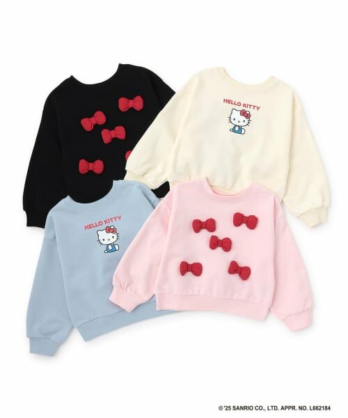 Lycee mine / リセマイン スウェット | 【サンリオキャラクターズ】【どちらが前でもOK】【速乾裏毛】ハローキティ立体リボン付きスウェット | 詳細11