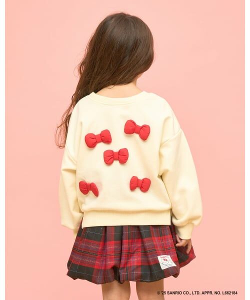 Lycee mine / リセマイン スウェット | 【サンリオキャラクターズ】【どちらが前でもOK】【速乾裏毛】ハローキティ立体リボン付きスウェット | 詳細12