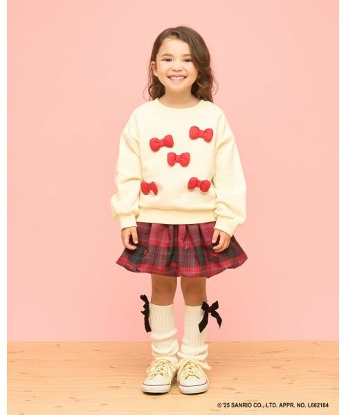Lycee mine / リセマイン スウェット | 【サンリオキャラクターズ】【どちらが前でもOK】【速乾裏毛】ハローキティ立体リボン付きスウェット | 詳細14
