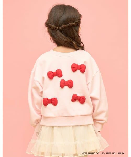Lycee mine / リセマイン スウェット | 【サンリオキャラクターズ】【どちらが前でもOK】【速乾裏毛】ハローキティ立体リボン付きスウェット | 詳細16