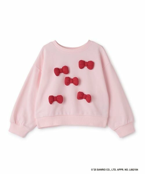 Lycee mine / リセマイン スウェット | 【サンリオキャラクターズ】【どちらが前でもOK】【速乾裏毛】ハローキティ立体リボン付きスウェット | 詳細4