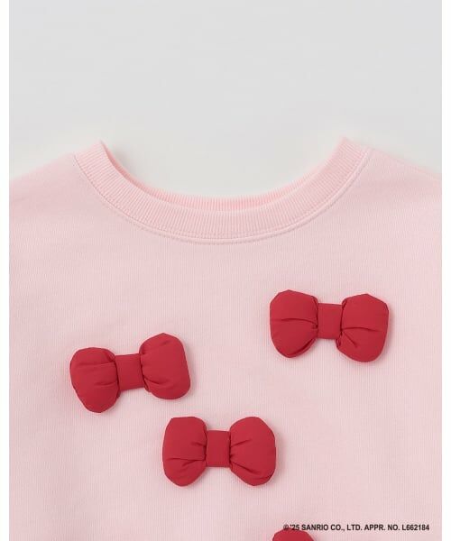 Lycee mine / リセマイン スウェット | 【サンリオキャラクターズ】【どちらが前でもOK】【速乾裏毛】ハローキティ立体リボン付きスウェット | 詳細6