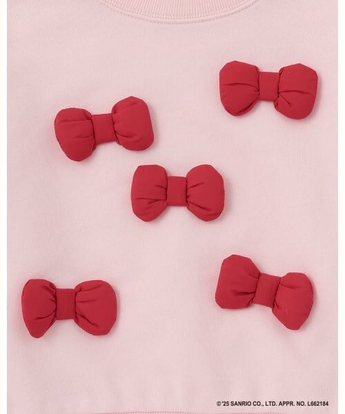 Lycee mine / リセマイン スウェット | 【サンリオキャラクターズ】【どちらが前でもOK】【速乾裏毛】ハローキティ立体リボン付きスウェット | 詳細7