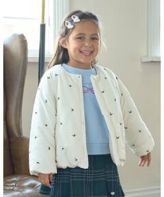 Lycee mine / リセマイン ブルゾン | アソート総刺しゅうノーカラーブルゾン