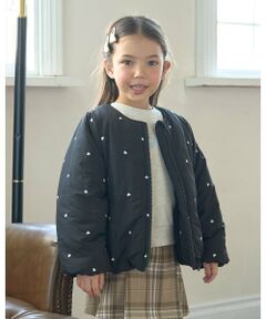 Lycee mine / リセマイン ブルゾン | アソート総刺しゅうノーカラーブルゾン