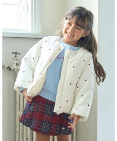 Lycee mine / リセマイン ブルゾン | アソート総刺しゅうノーカラーブルゾン