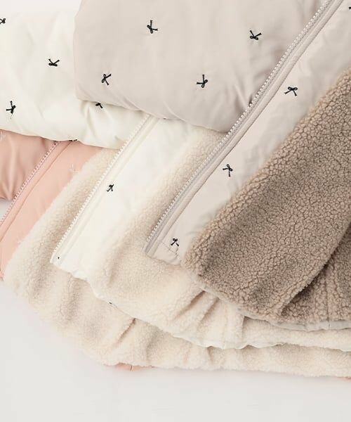 Lycee mine / リセマイン ブルゾン | アソート総刺しゅうノーカラーブルゾン | 詳細15