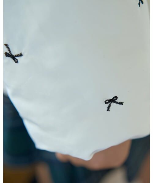 Lycee mine / リセマイン ブルゾン | アソート総刺しゅうノーカラーブルゾン | 詳細21