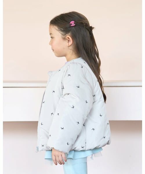 Lycee mine / リセマイン ブルゾン | アソート総刺しゅうノーカラーブルゾン | 詳細23